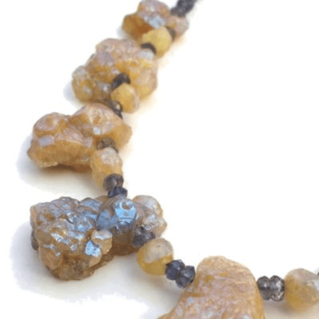 Collier met citrien en Ioliet