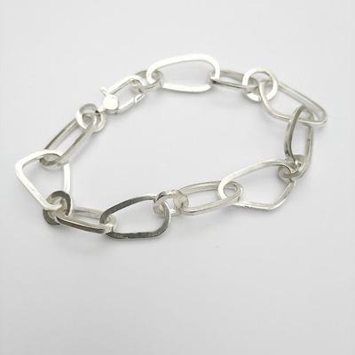 Armband zilver stone