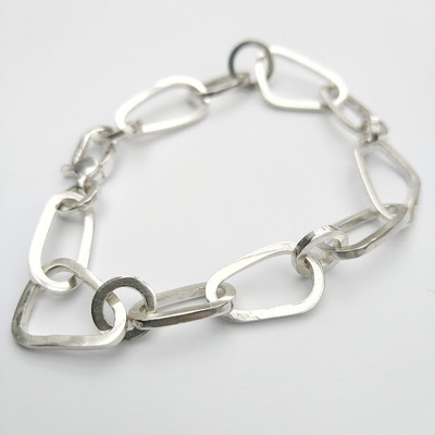 Armband zilver stone